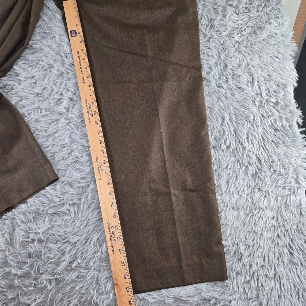 Roundtree & Yorke Mens 38x30 Brown Tan Black Easy Care‎ Dress Pants Bundle 3pk